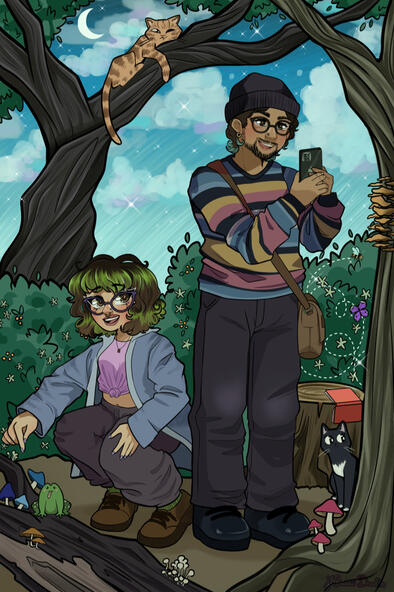 Couple's commission poster