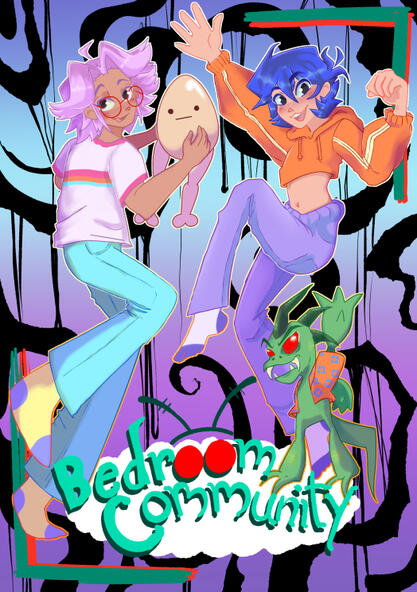 Original character poster print for commissioner's comic series